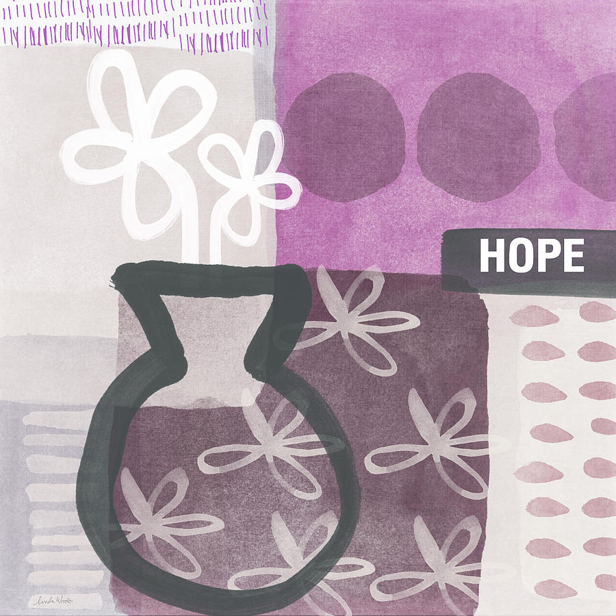 Hope- Contemporary Art Mixed Media by Linda Woods