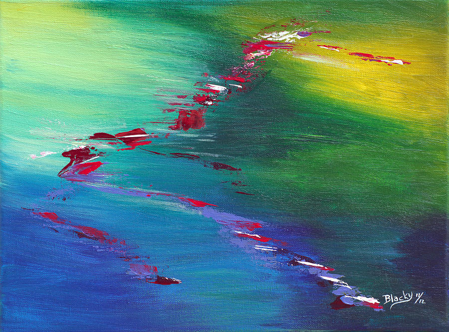 Abstract Painting - Hope Floats by Donna Blackhall