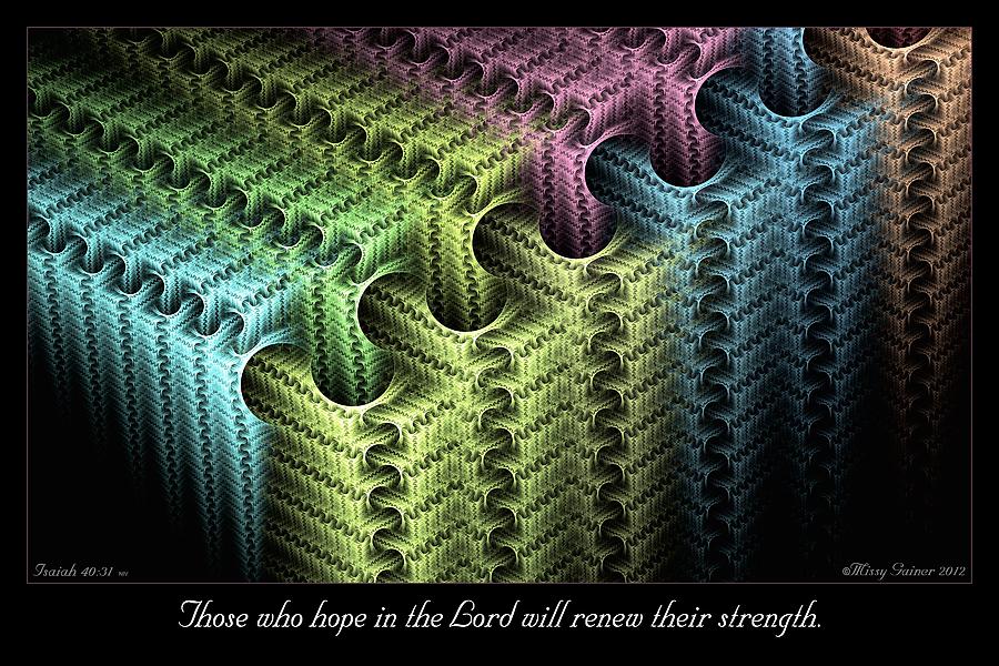 Hope in the Lord Digital Art by Missy Gainer