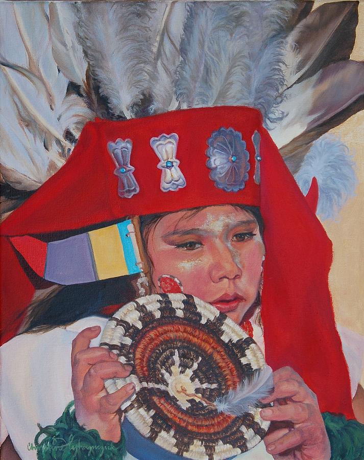 Hopi Basket Dancer Painting by Christine Lytwynczuk