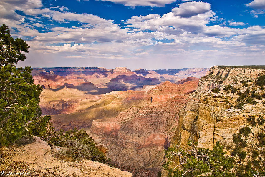 Hopi Point Grand Canyon Digital Art by Bob and Nadine Johnston - Fine ...