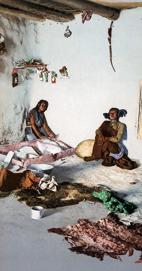 Hopi Women, C1902 Painting by Granger