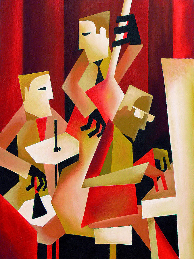 Jazz Painting - Horace Parlan Trio - Christiania - Copenhagen by Thomas Andersen