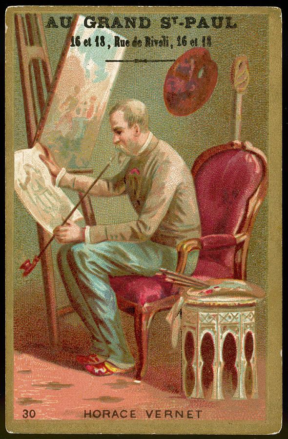 Horace Vernet French Artist Drawing by Mary Evans Picture Library ...