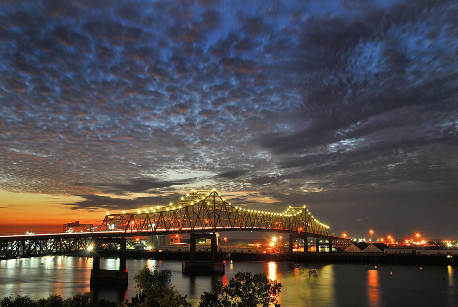 Horace Wilkinson Bridge At Baton Rouge Photograph by Paul D. Taylor