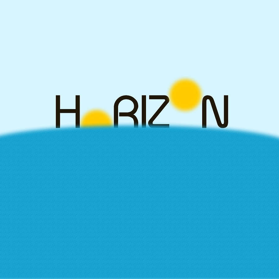 Horizon Minimalist Art Digital Art by Celestial Images
