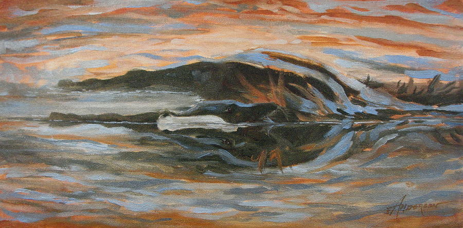 Landscape Painting - Horizontal Horse by Sherri Anderson Landscape Painting - Horizontal Horse by Sherri Anderson