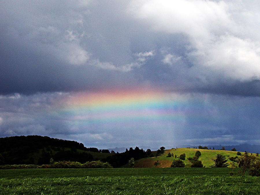 Horizontal Rainbow Photograph by Nick Kloepping