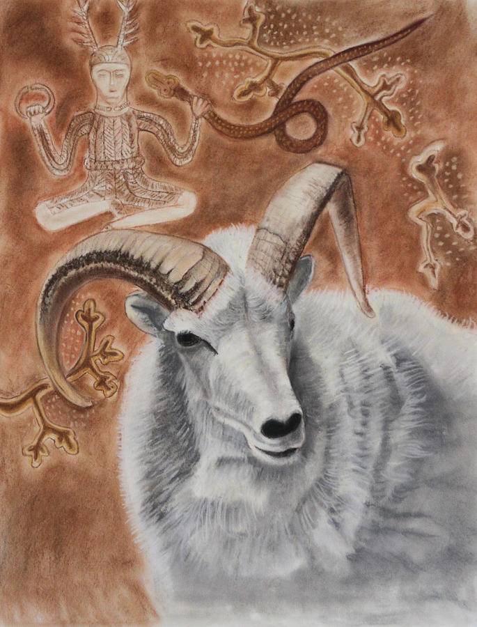 Horned Gods Painting by Diana Perfect