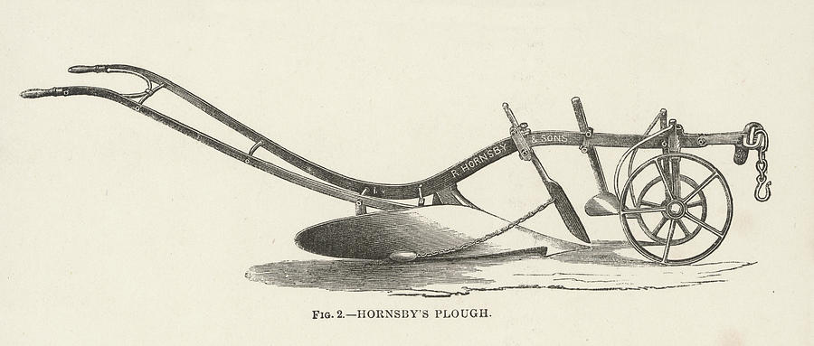 Old Plough Or Plow Vintage Engraved Illustration Stock Illustration -  Download Image Now - Agricultural Equipment, Work Tool, Gardening Equipment  - iStock