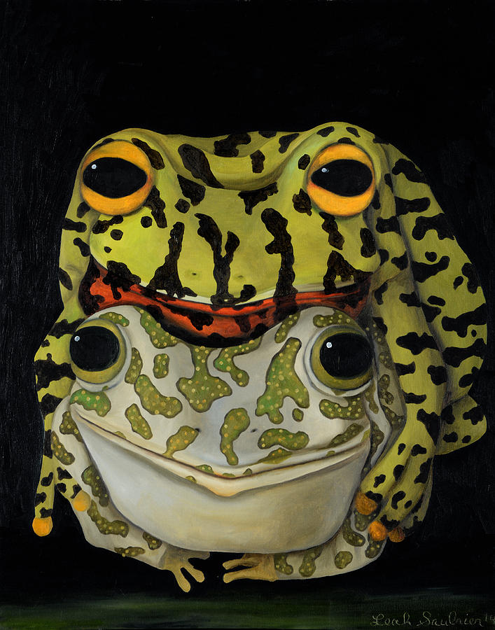 Horny Toads 2 Painting by Leah Saulnier The Painting Maniac