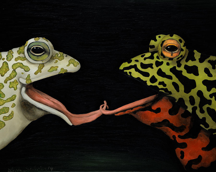 Horny Toads Painting by Leah Saulnier The Painting Maniac