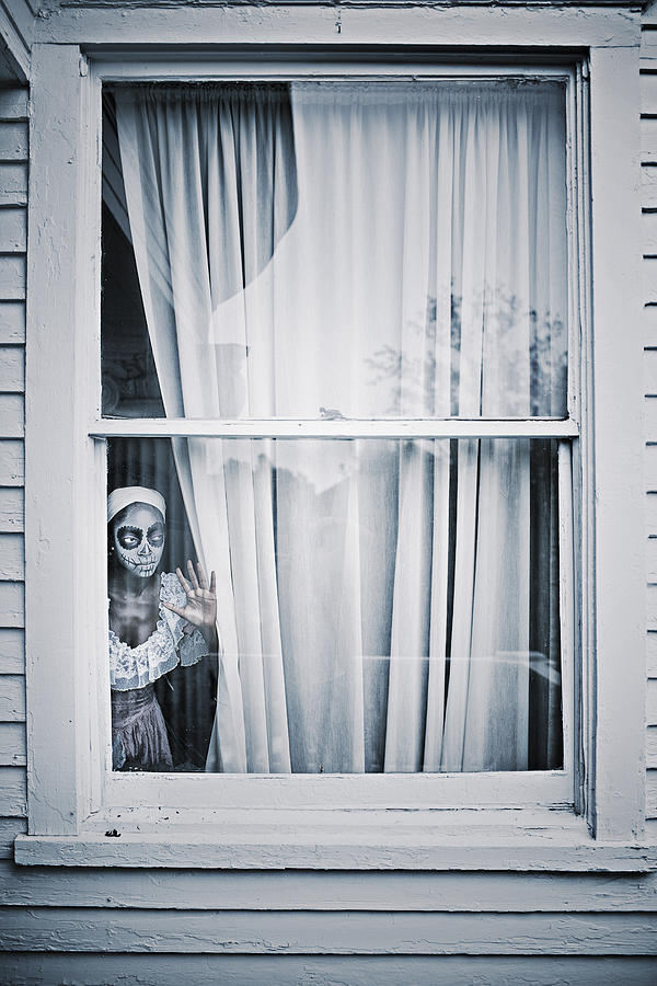 Horror behind the window Photograph by Xavierarnau
