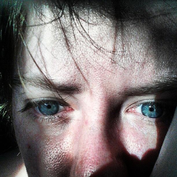 Horror Photograph - Horror Face #selfportrait #blueeyes by Haley BCU