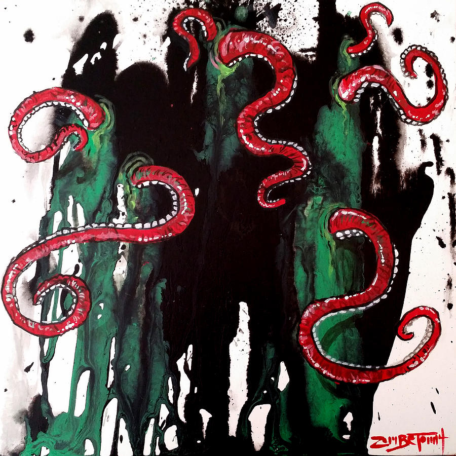 Horror From Beyond II Painting by Tom Carlton