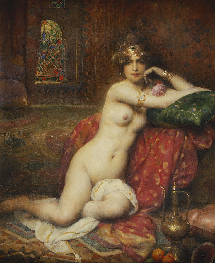 Nude Painting - Hors Concours Femme dOrient by Henri Adrien Tanoux