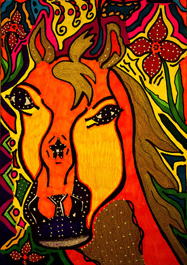 Horse - Animal - Friend Drawing by Marie Jamieson
