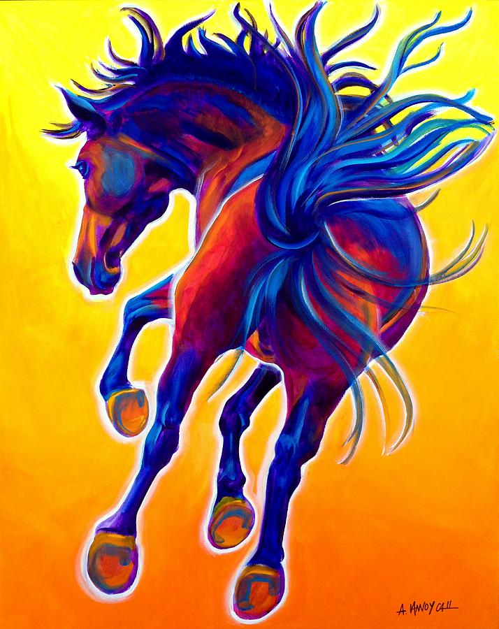 Horse Painting - Horse - Kick Up Your Heels by Dawg Painter