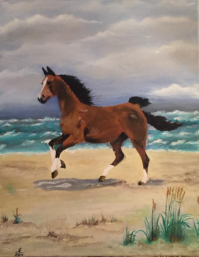 Horse 1 Painting by Ryszard Ludynia