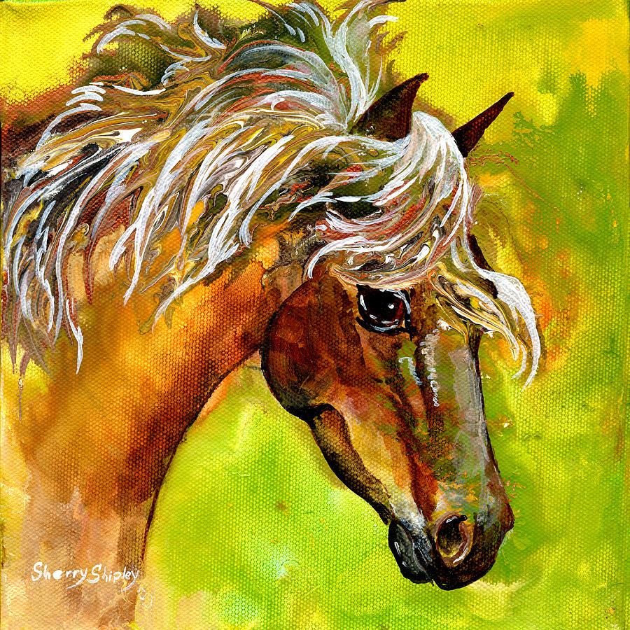 Horse 1 Painting by Sherry Shipley - Fine Art America