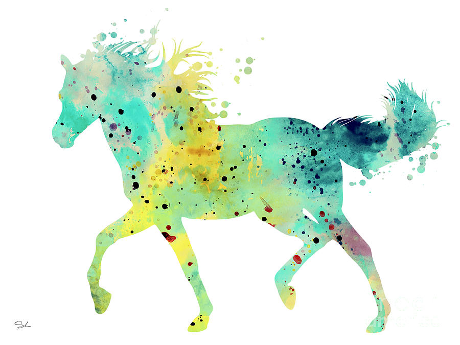 Horse Painting - Horse 3 by Watercolor Girl