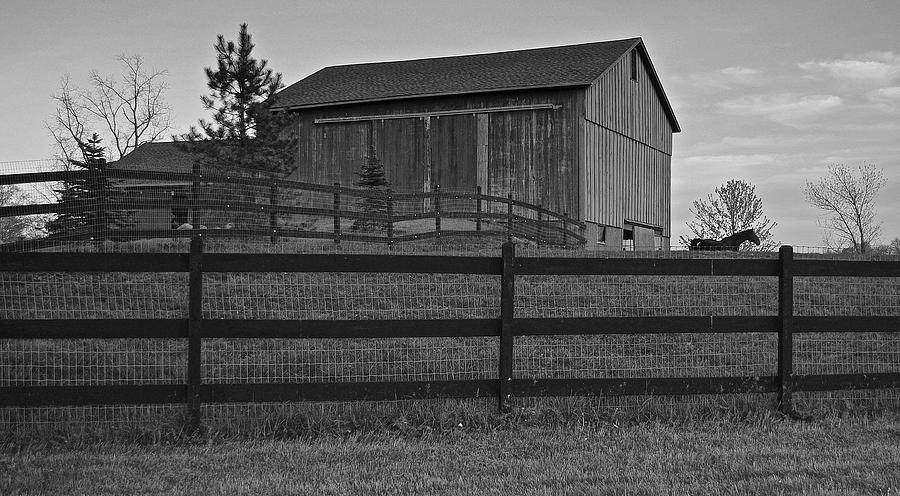 Horse and Barn Photograph by Frozen in Time Fine Art Photography
