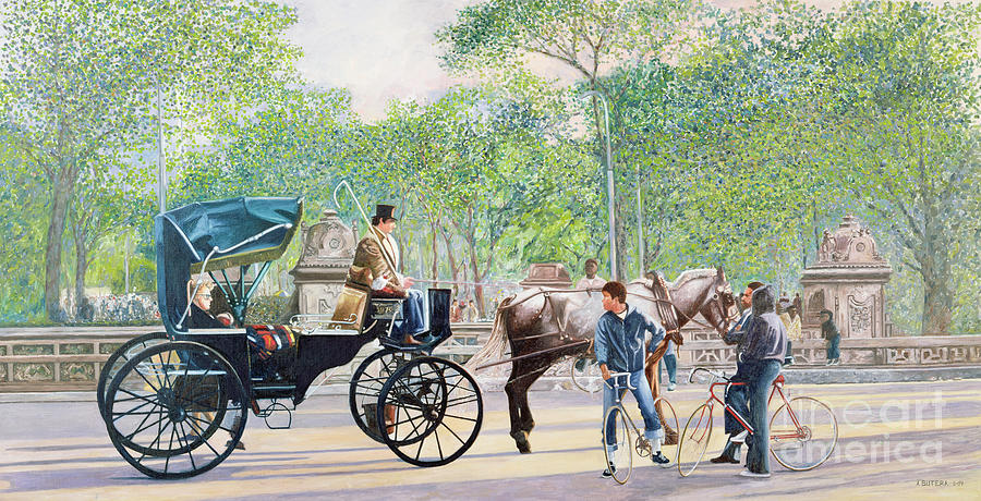 Central Park Carriage Painting by Anthony Butera