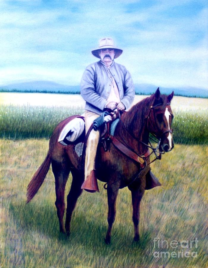 Horse and Rider Painting by Stacy C Bottoms