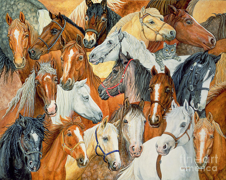 Horse Blanket Painting by Ditz