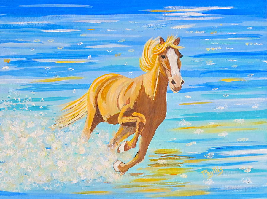 Horse Bright Painting by Phyllis Kaltenbach