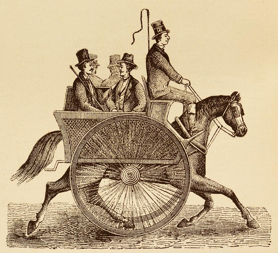 Horse Carriage Illustration Photograph by David Parker