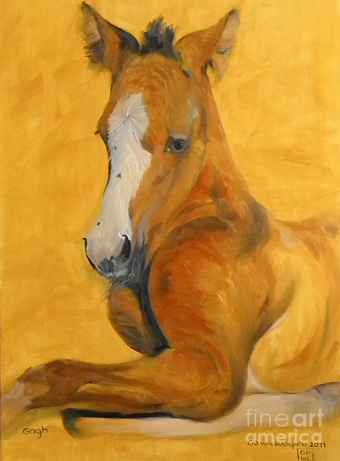 horse - Gogh Painting by Go Van Kampen