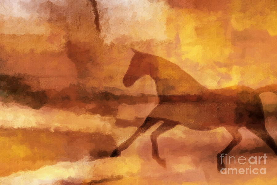 Horse Image Painting by Lutz Baar