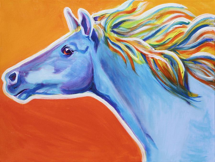 Horse - Like The Wind Painting by Dawg Painter