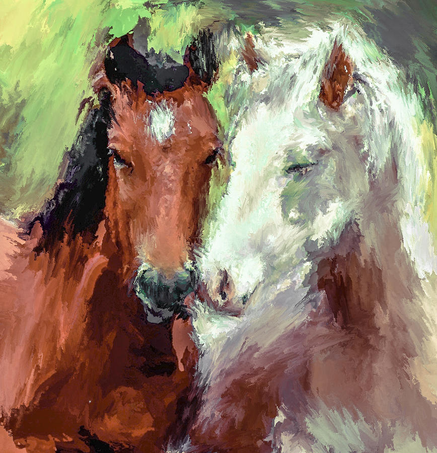 Horse Love Digital Art by Yury Malkov - Fine Art America