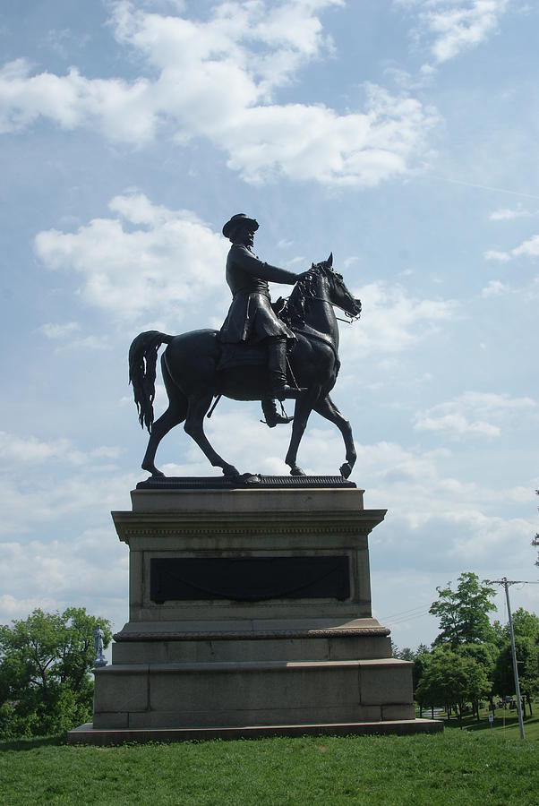 Horse Mounted Soldier Statue Photograph by Rob Luzier - Fine Art America