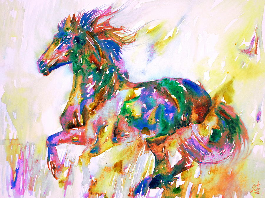Horse Painting.1 Painting by Fabrizio Cassetta - Fine Art America