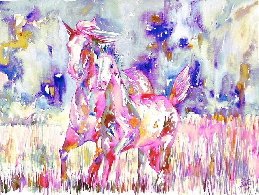 Horse Painting.16 Painting by Fabrizio Cassetta