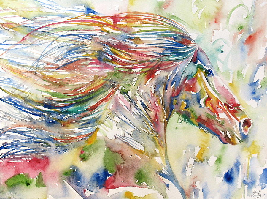 Horse Painting.24 Painting by Fabrizio Cassetta