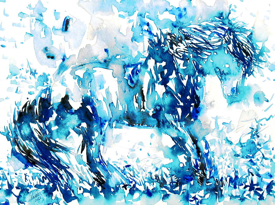 Horse Painting.35 Painting by Fabrizio Cassetta