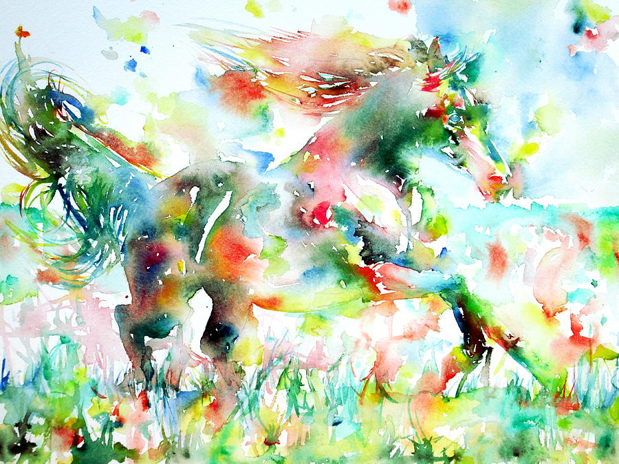 Horse Painting.36 Painting by Fabrizio Cassetta