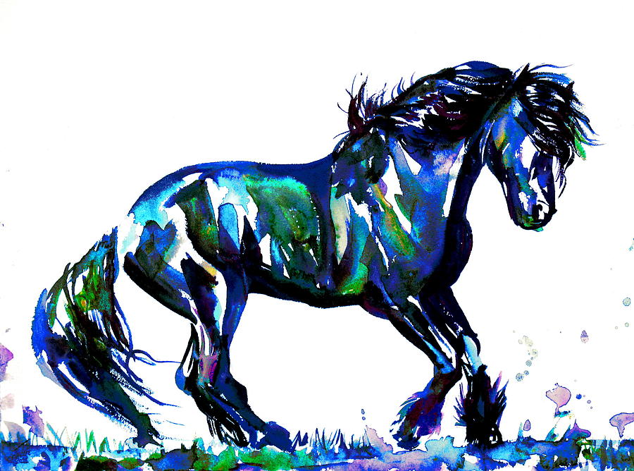 Horse Painting.39 Painting by Fabrizio Cassetta