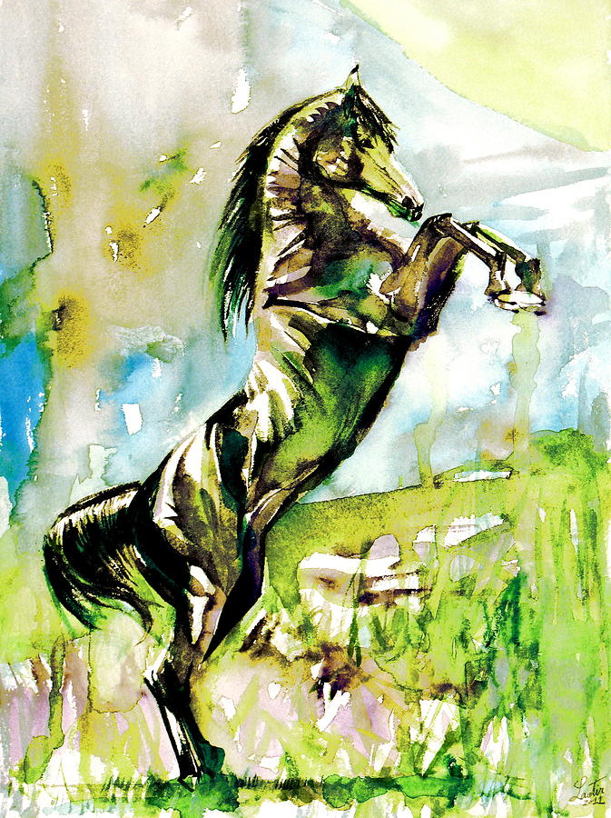Horse Painting.40 Painting by Fabrizio Cassetta