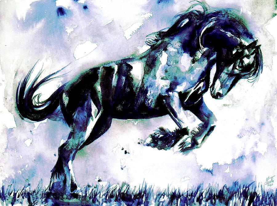 Horse Painting.41 Painting by Fabrizio Cassetta