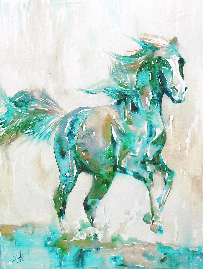 Horse Painting.8 Painting by Fabrizio Cassetta
