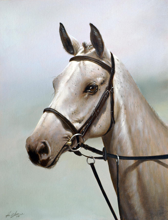 Horse portrait I Painting by John Silver