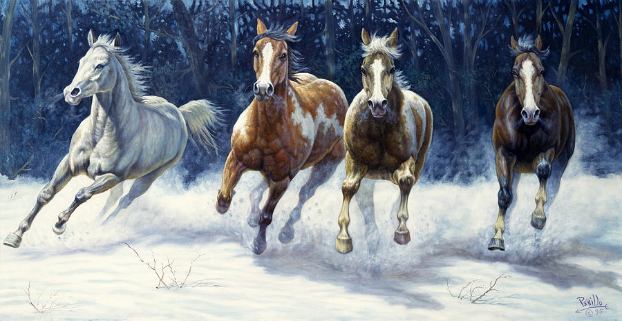 Horse Painting - Horse Power by Gregory Perillo