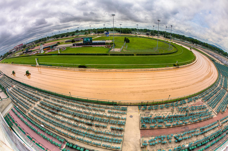 Horse race track at Churchill Downs Photograph by Alexey Stiop