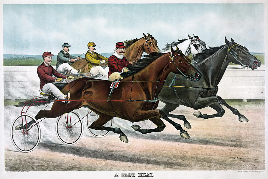 Horse Racing, C1894 Painting by Granger - Fine Art America