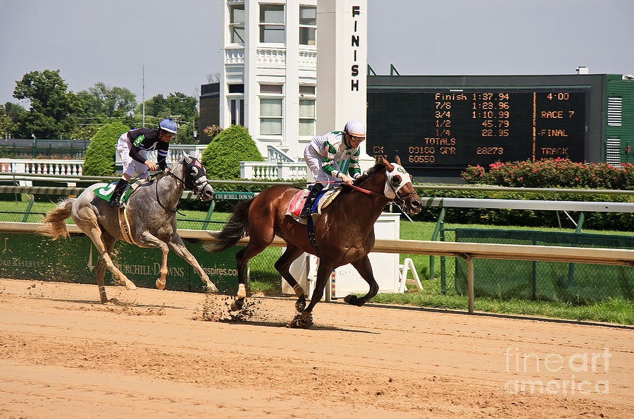 Horse Racing Photograph by Jill Lang